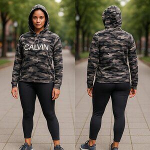 Calvin Klein Performance Camo Hoodie Pullover